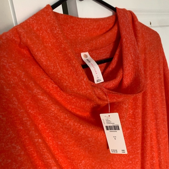 Anthropologie Daily Practice Vibrant Orange Long Sleeve So Soft Dress - Picture 10 of 11